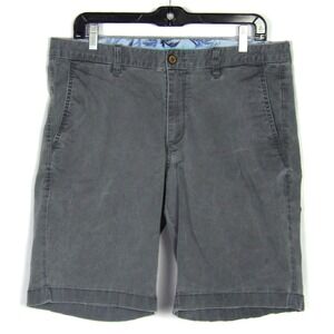 Tommy Bahama Gray Marlin Logo Stretch 10" Chino Shorts Men's 33